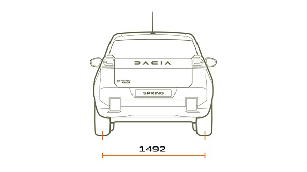 new Dacia Spring - dimensions
